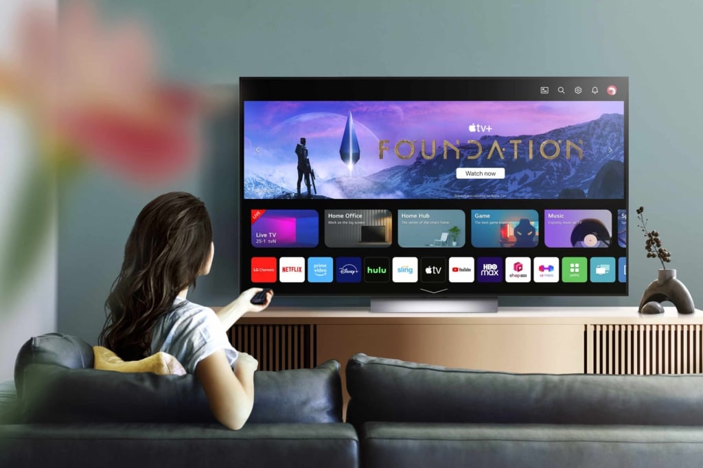 LGs webOS23 treibt die neuen TV-Geräte an.