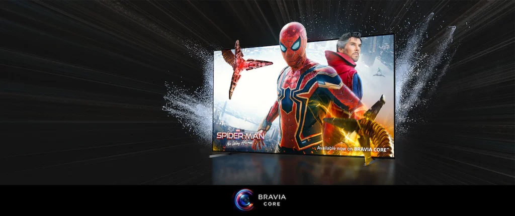 Nur Bravia Core bietet "Spider-Man: No Way Home" in IMAX Enhanced.