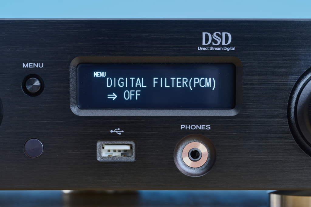 Teac NT-505-X Display Filter und Kopfhörerbuchse