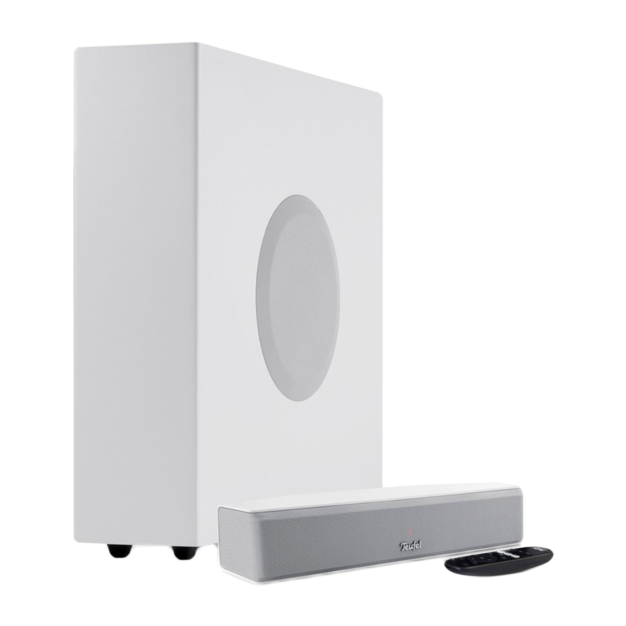Barre De Son Teufel Cinebar One Bluetooth - Son Surround Virtuel, HDMI ARC, USB, Entrée Optique, Blanc