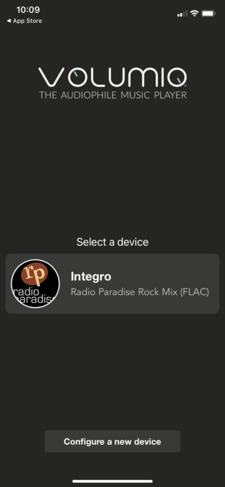 Volumio Integro Screenshot App 1