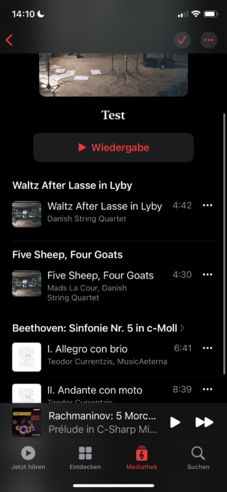 Apple Music Classical Screenshot Playlist