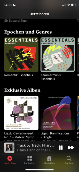 Apple Music Classical Screenshot Startseite2