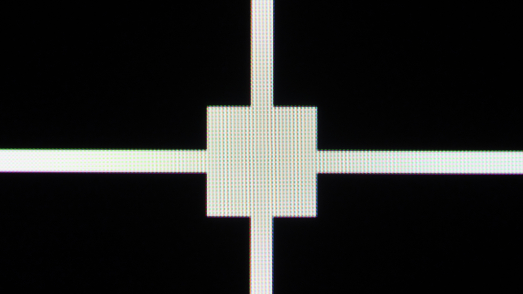 Screenshot weißes Kreuz auf schwarzem Hintergrund