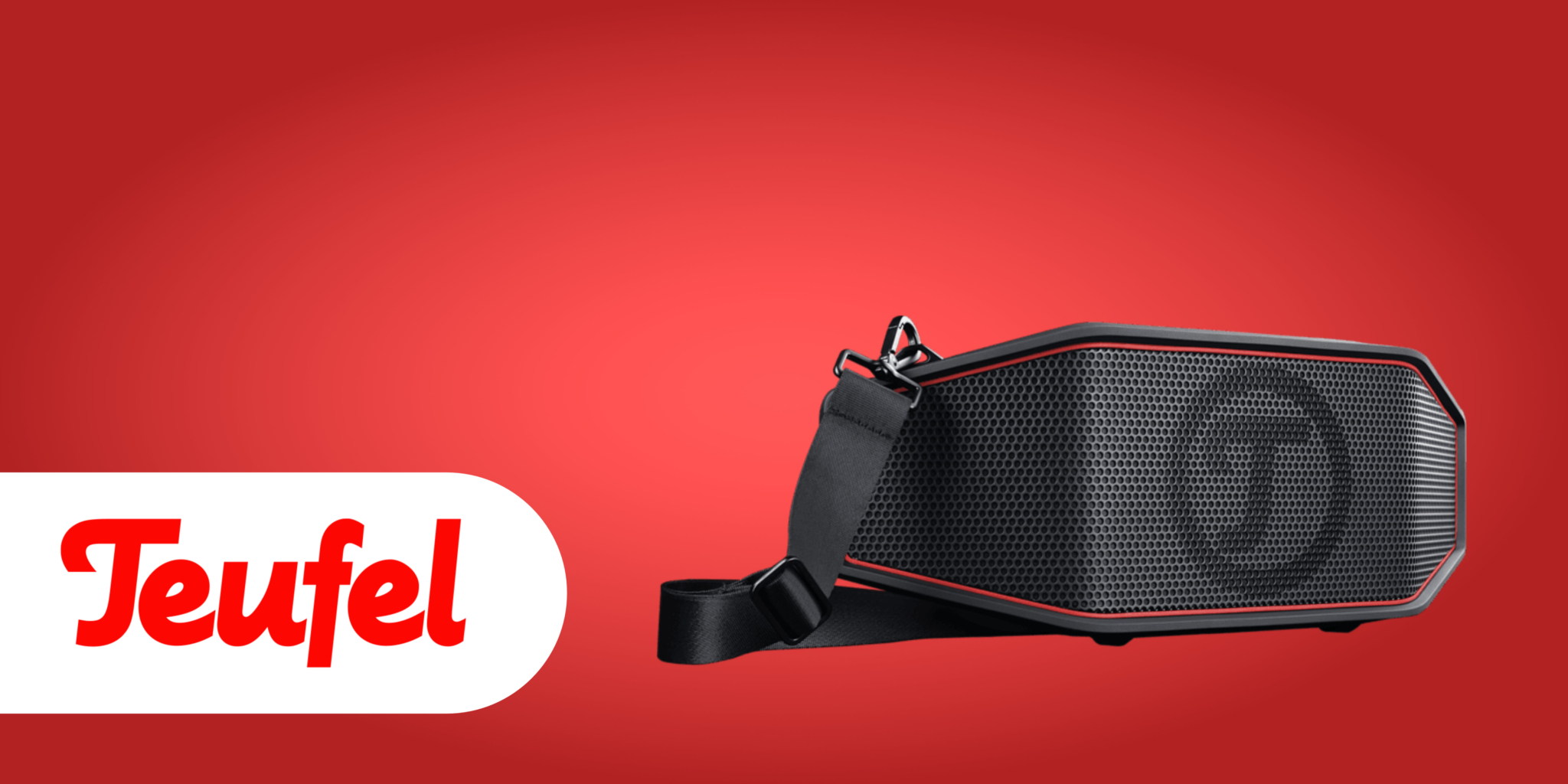 Teufel ROCKSTER Cross 2 Altoparlante Bluetooth Portatile, 38h Di Autonomia, IPX5 E Resistente Ai Raggi UV, Per Interni Ed Esterni
