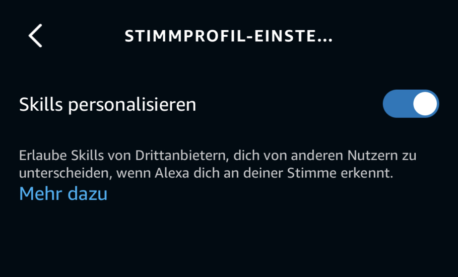 Alexa Stimme Erkennen