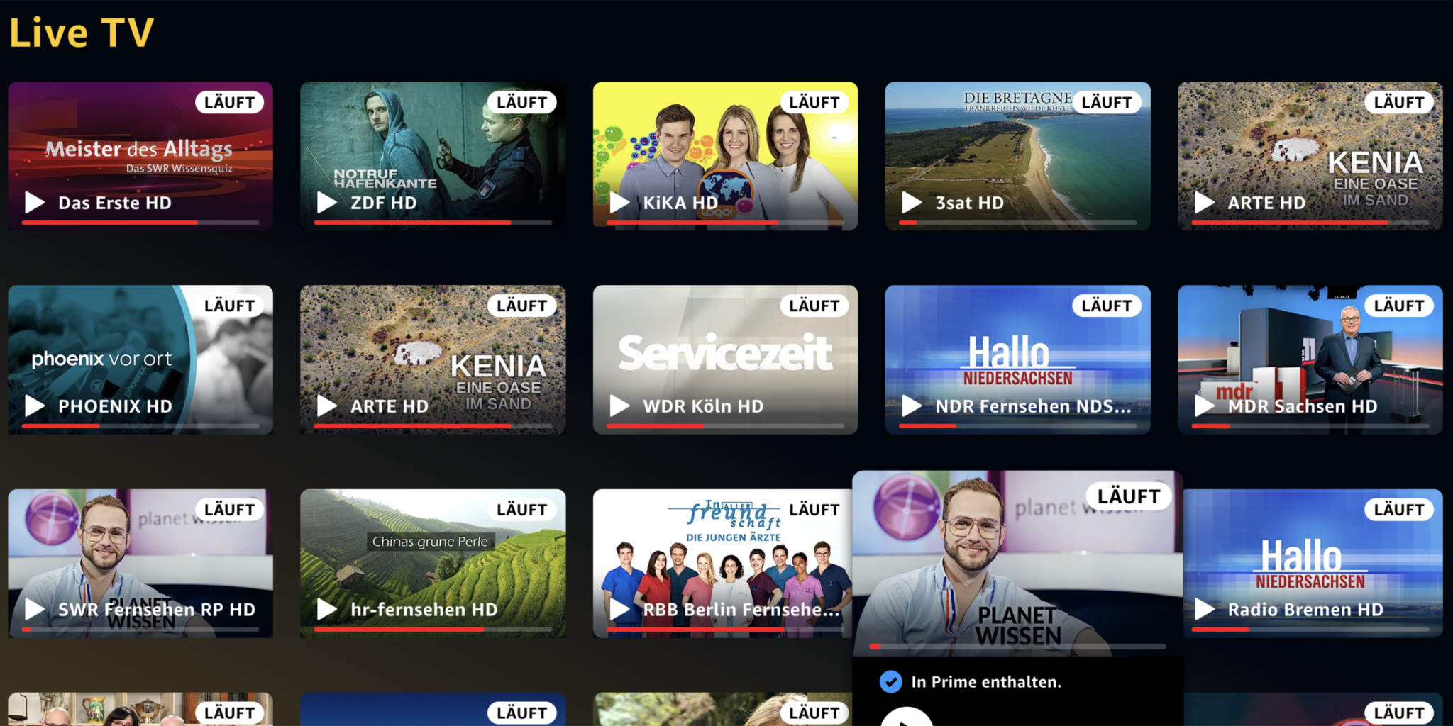 Live TV von Amazon Prime im Test HIFI.DE