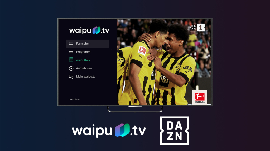 waipu.tv arbeitet unter anderem auch mit DAZN zusammen.