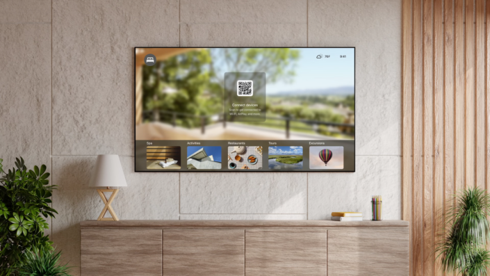 Apple AirPlay Hotel TV LG QR-Code