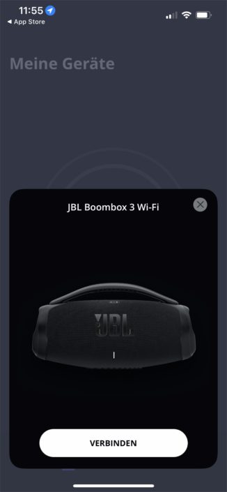 JBL Boombox 3 WiFi Test App Einrichtung 2