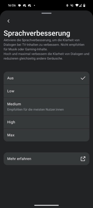 Sonos Soundbar Sprachverbesserung