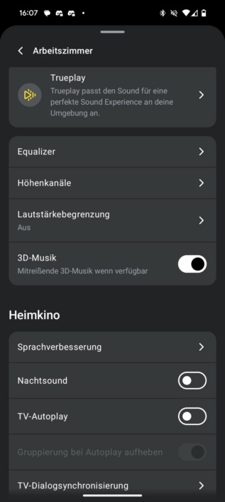 Sonos Soundbar 3D-Audio