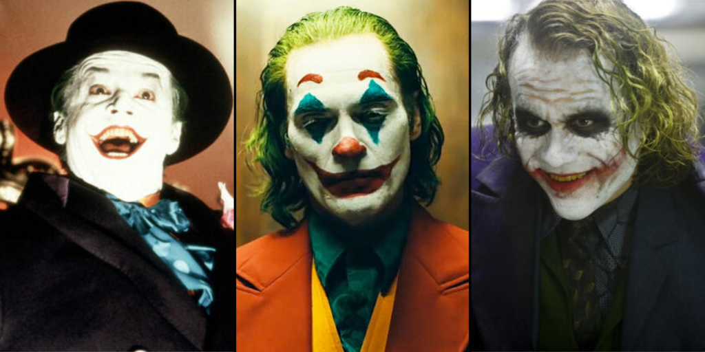 Drei Joker-Darsteller