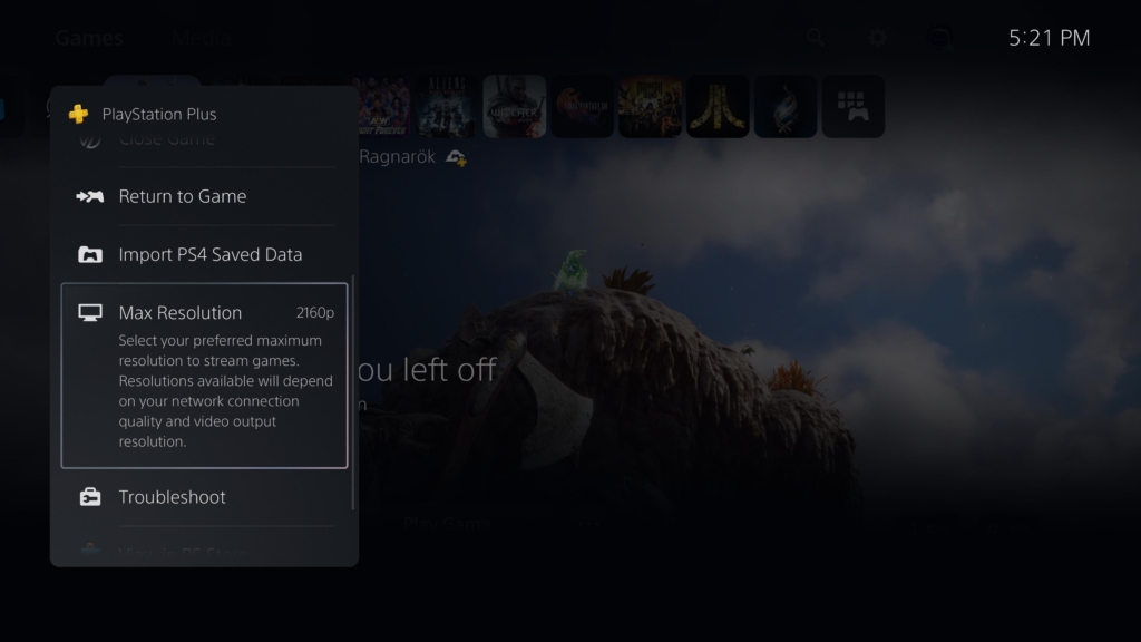 Sony erlaubt an der PlayStation 5 erweitertes Cloud-Gaming mit 2160p. 
