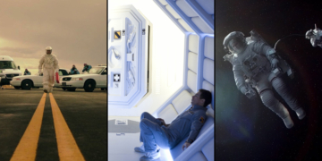 Drei Szenen aus Sci-Fi-Filmen