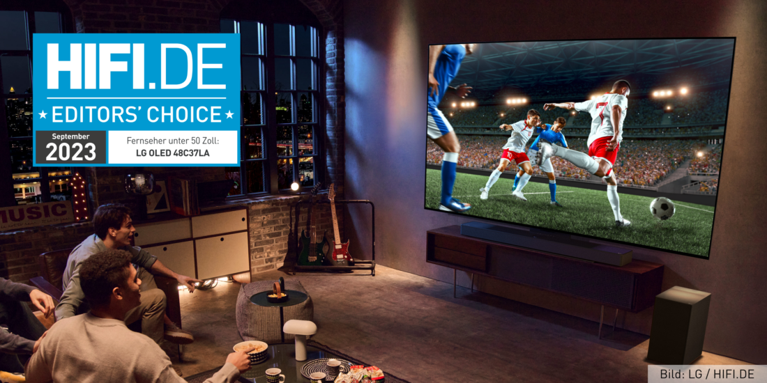 LG OLED C3 – Bester TV unter 50 Zoll bei den HIFI.DE Editors' Choice Awards 2023