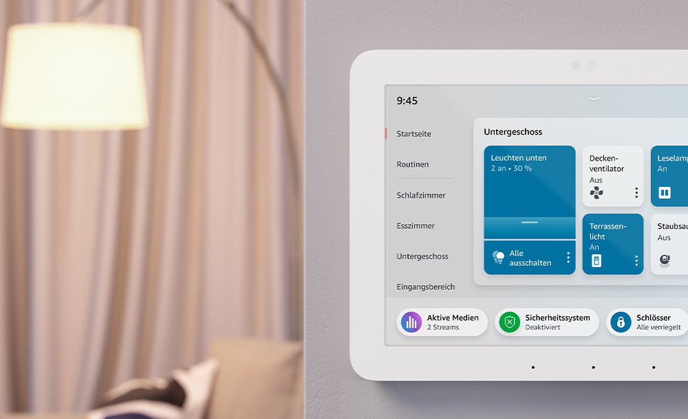 Der Amazon Echo Hub bietet Zugriff auf ein Smart-Home-Dashboard.