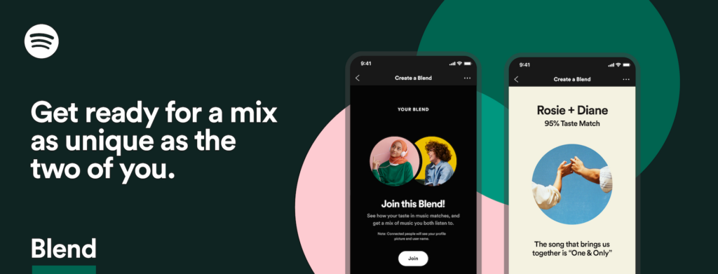 Spotify Jam ergänzt z. B. die gemeinsamen Blend-Playlists. 