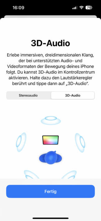 Beats Studio Pro Screenshot Apple 3D-Audio