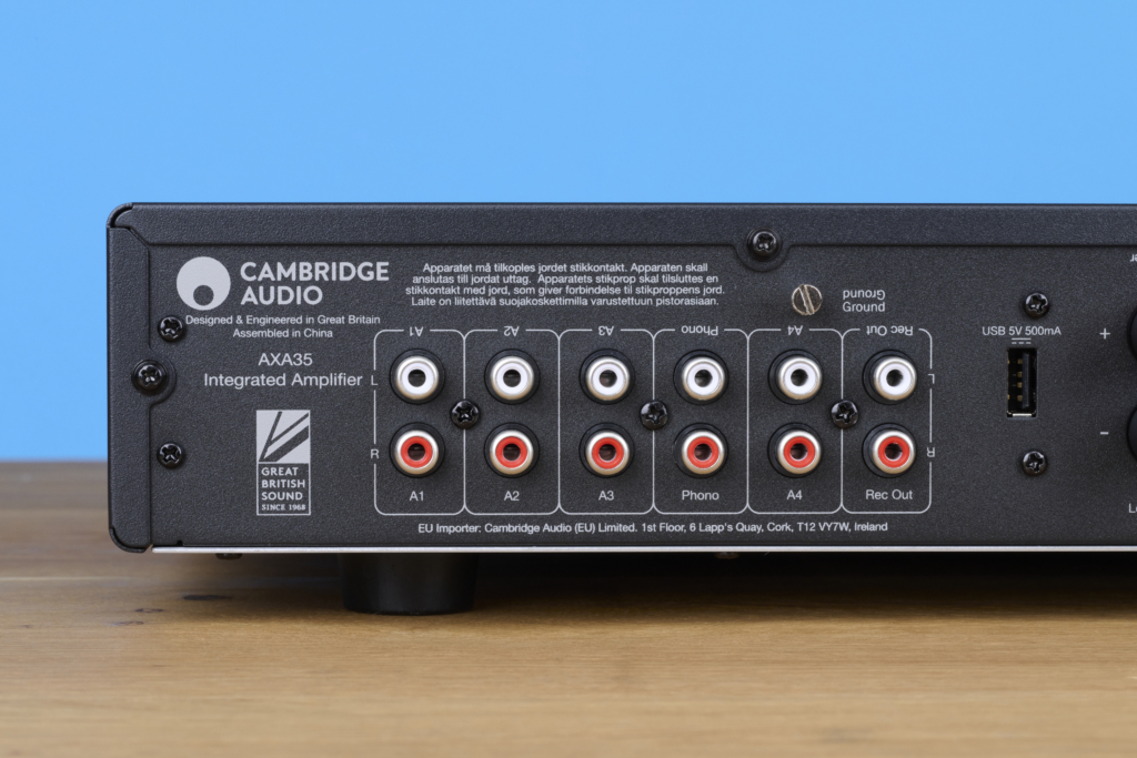Cambridge Audio AXA35 Cinch-Stecker Rückseite