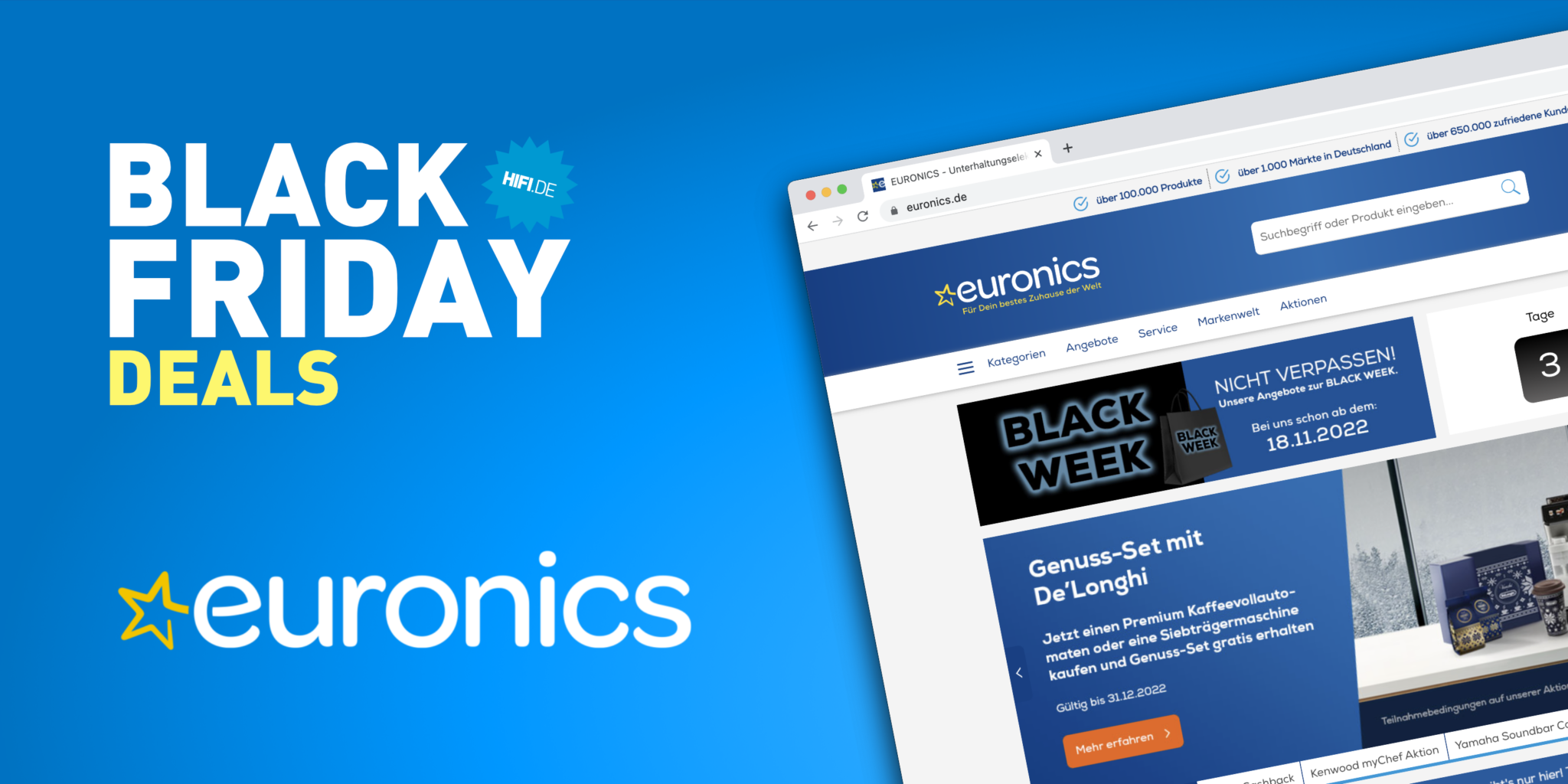 Ist schon Black Friday bei Euronics? Sicher dir jetzt schon Mega