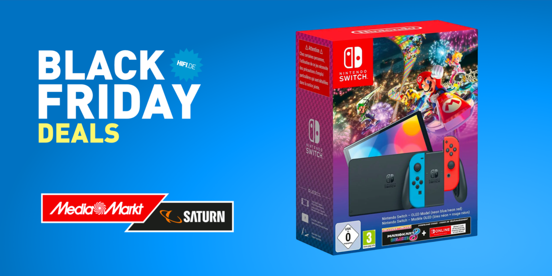 Nintendo Switch OLED + Mario Kart 8 Deluxe Bundle Angebot Black Friday