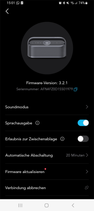 Soundcore Motion X600 Screenshot System