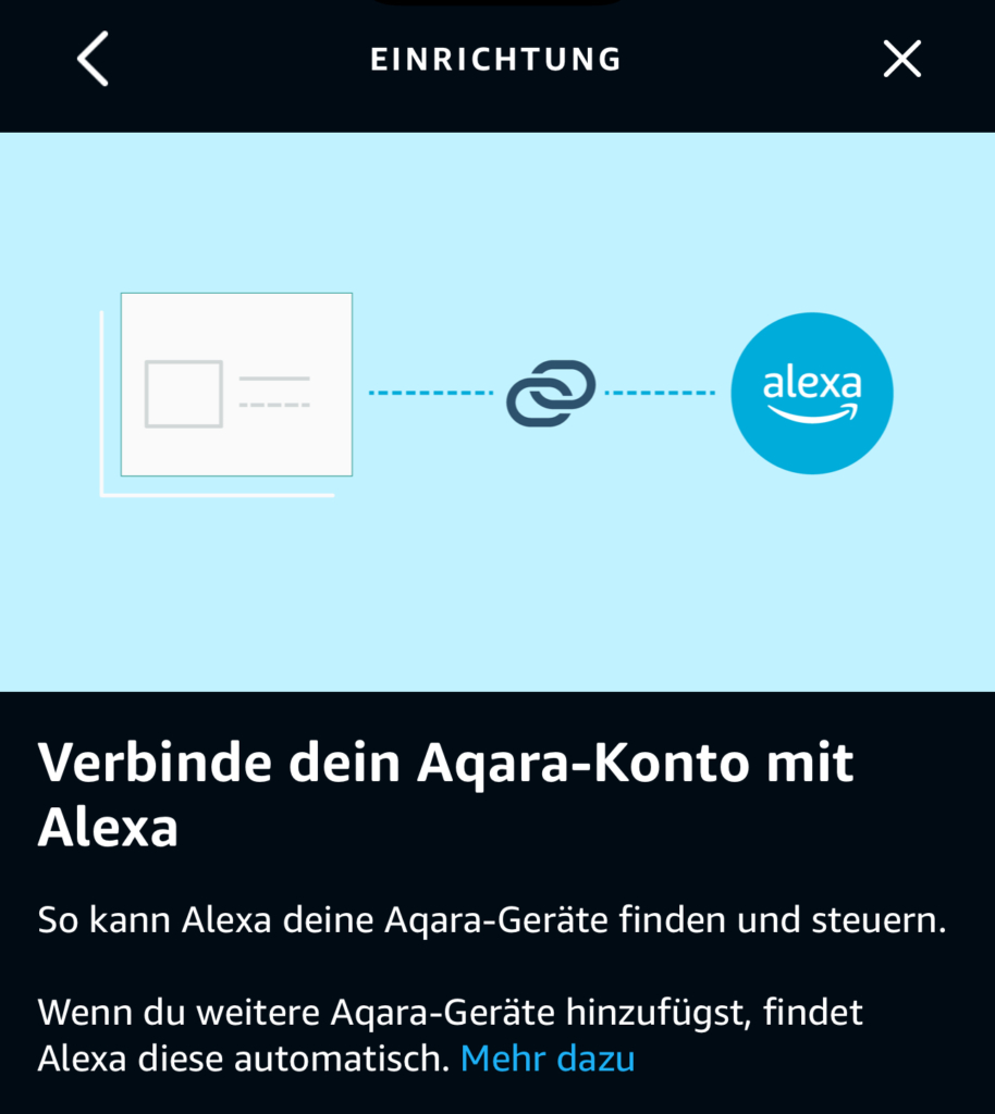 Alexa Aquara Koten verbinden