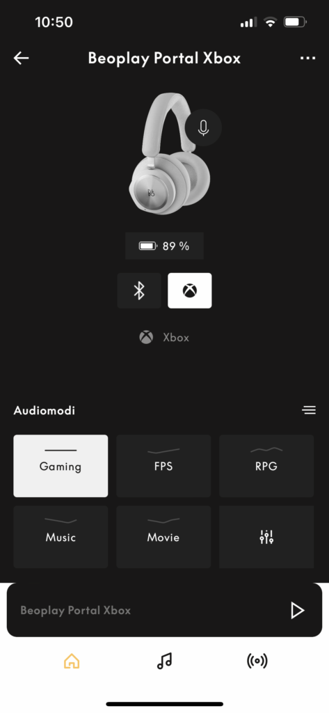 Bang & Olufsen App Startseite Xbox