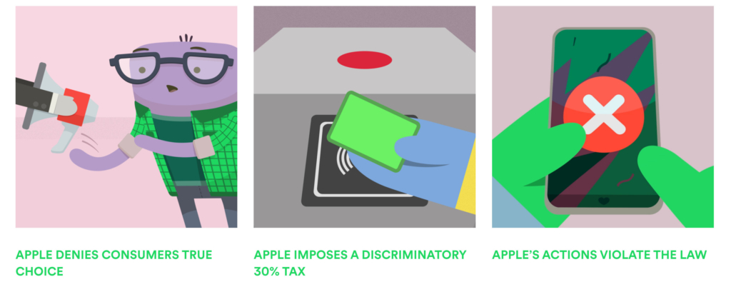 Spotify unterstellt Apple seine Marktmacht zu missbrauchen. 
