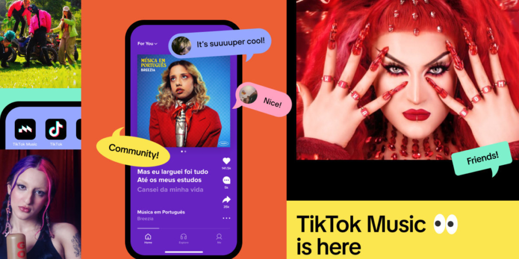 Mit TikTok Music betreibt man inzwischen sogar eine Konkurrenz für Spotify. 