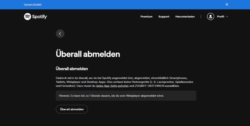 Screenshot Spotify