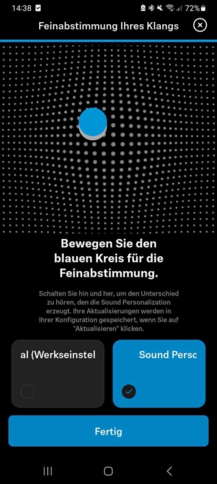 Sennheiser Accentum Plus Wireless Screenshot App Equalizer