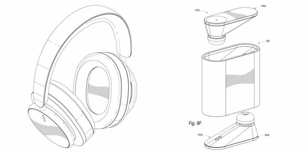 In einem älteren Patentantrag wurden die Kopfhörer von Sonos bereits abgebildet.