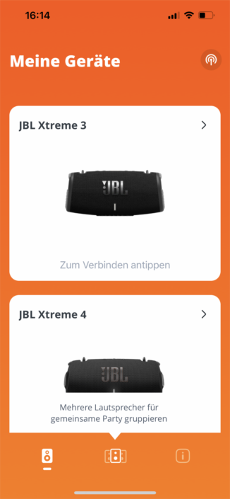 JBL Xtreme 4 Test App Screenshot 1