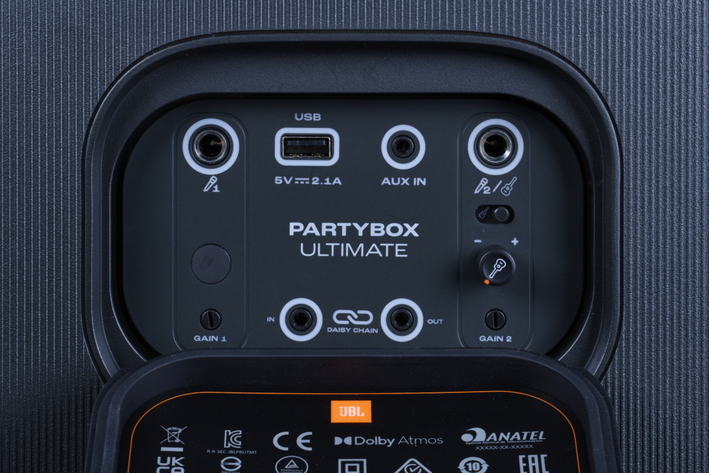 JBL Partybox Ultimate Test Anschluesse
