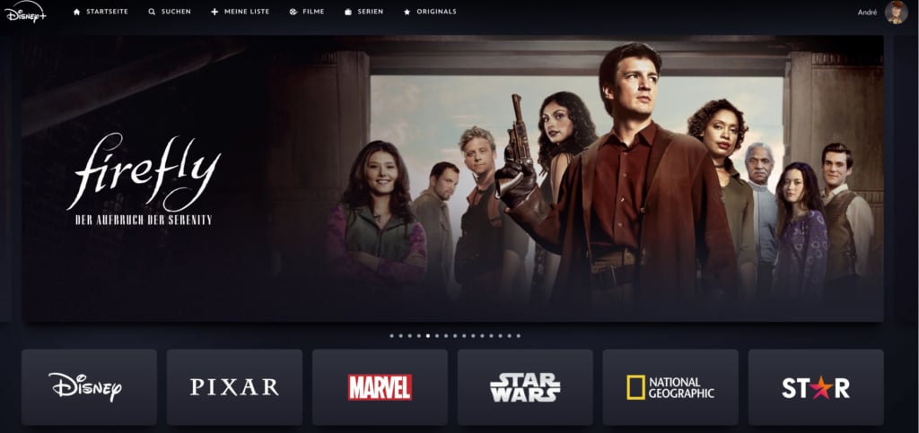Disney+ punktet mit besonders vielen Katalogtiteln in 4K-Auflösung.