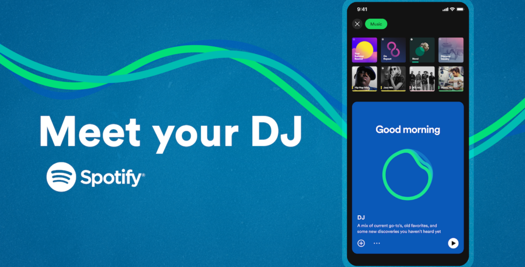 Spotify nutzt z. B. für seinen AI DJ künstliche Intelligenz als Moderator.