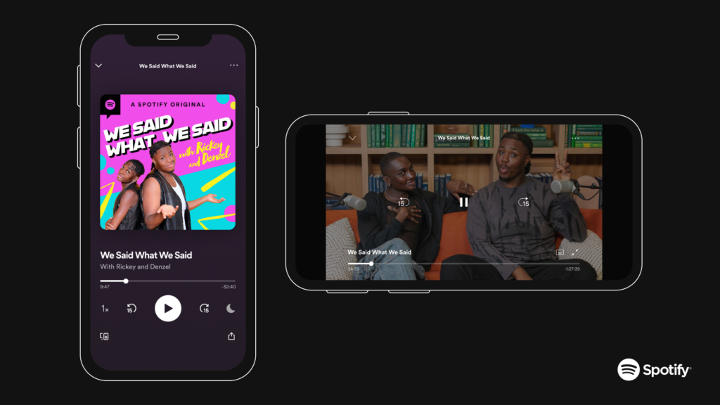Spotify hat den Funktionsumfang auch schon um Video-Podcasts erweitert.