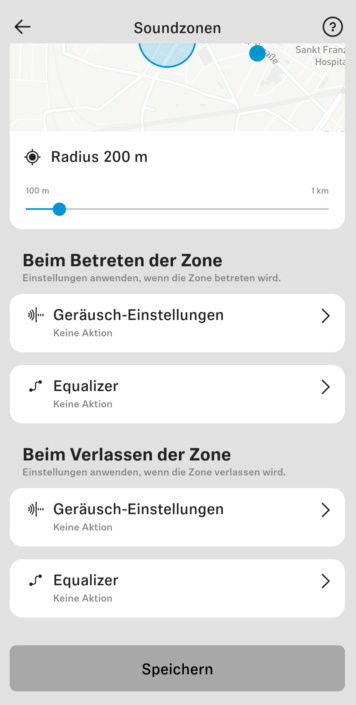 Sennheiser App Screenshot Zone