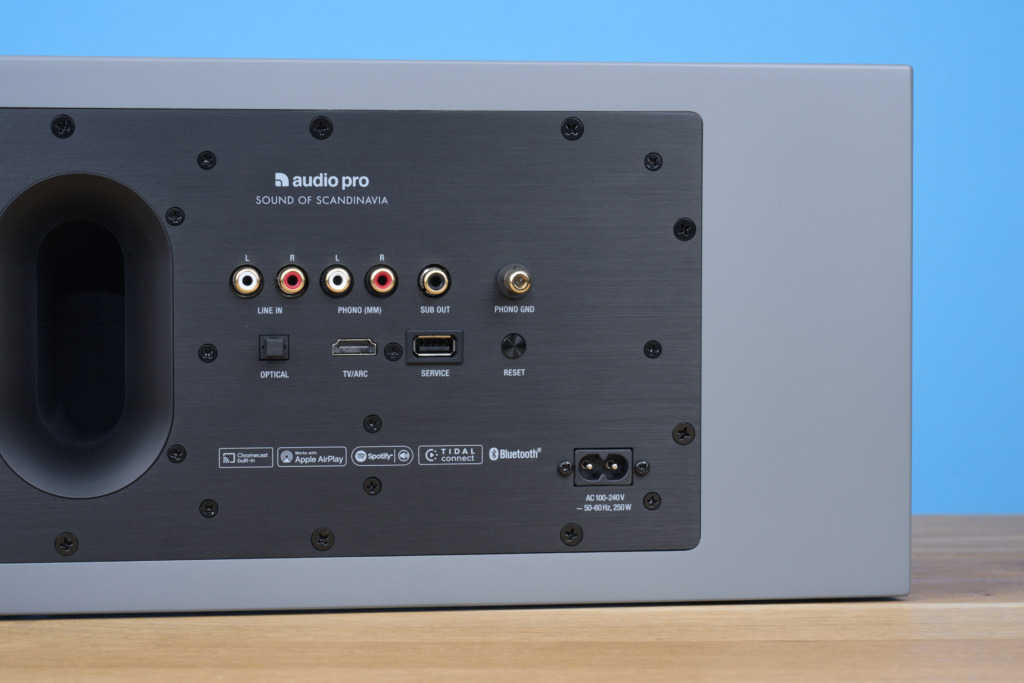Audio Pro C20 Multiroom-Lautsprecher Anschluesse