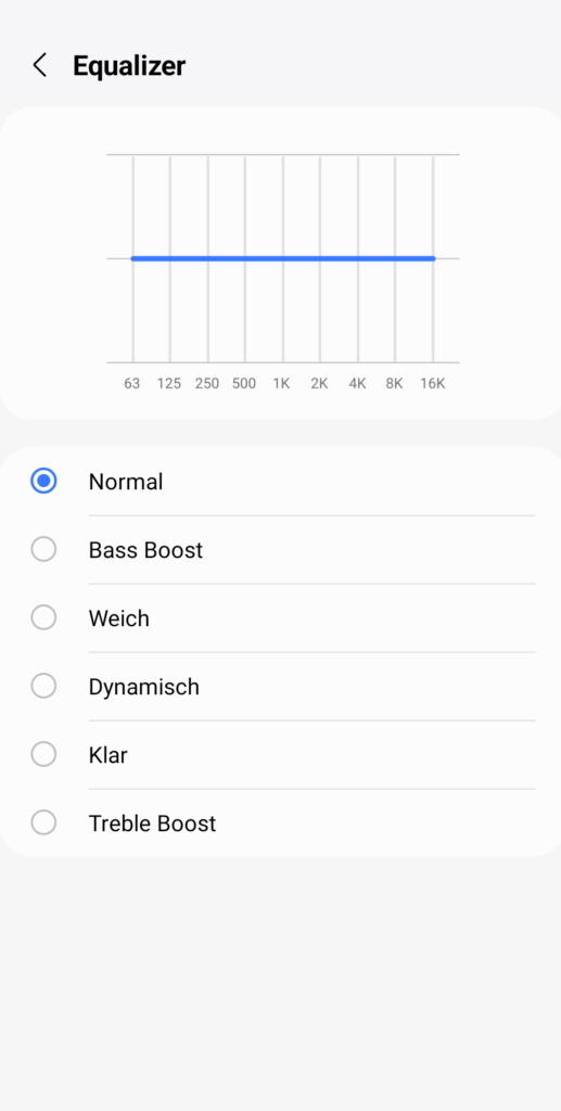 Samsung Galaxy Buds FE Screenshot Equalizer