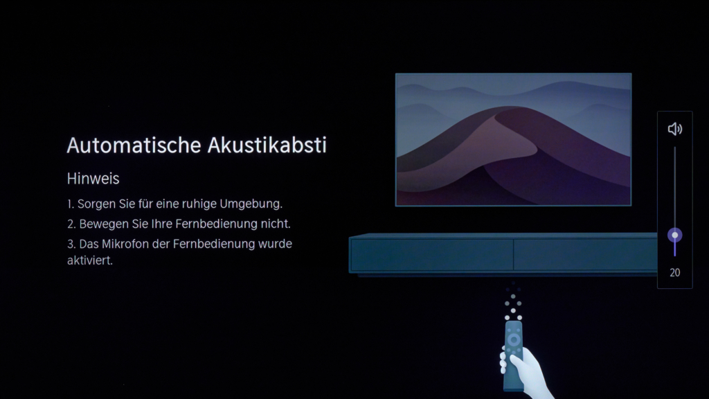 Raumkalibrierung Klang Hisense U7Q Pro