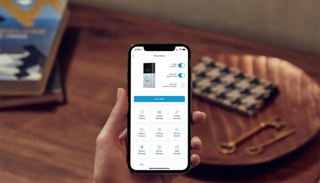 ring smart home system app