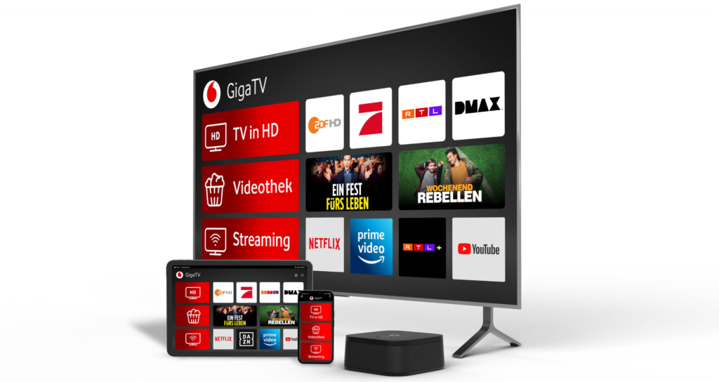 Vodafones neuer GigaTV bietet dir Zugriff auf den Play Store.