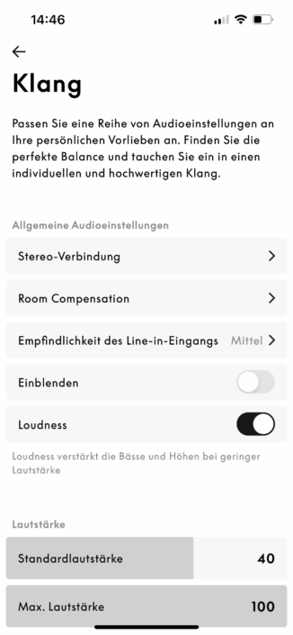 Bang & Olufsen Lautsprecher Empfehlungen | App Beosound Balance 2