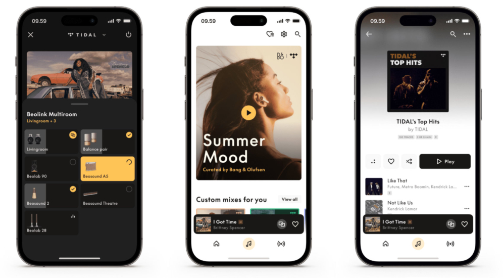 Bang & Olufsen integriert Tidal jetzt direkt in seine App.