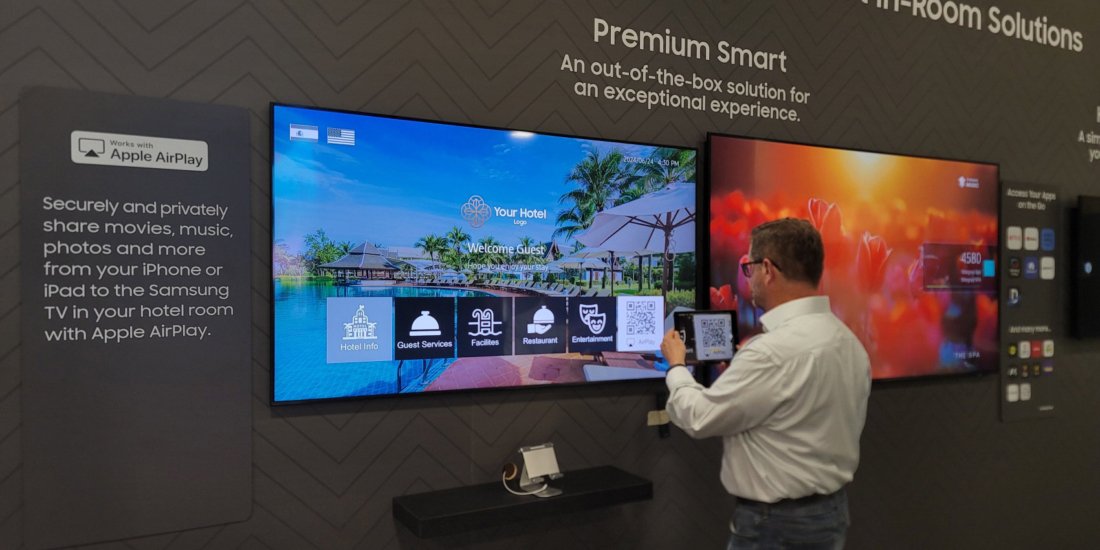 Neue Smart-TVs von Samsung für Hotelzimmer bieten jetzt Apple AirPlay 2.
