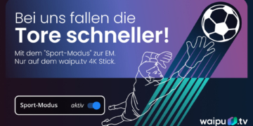 waipu.tv will EM-Fans mit einem Sport-Modus anlocken.