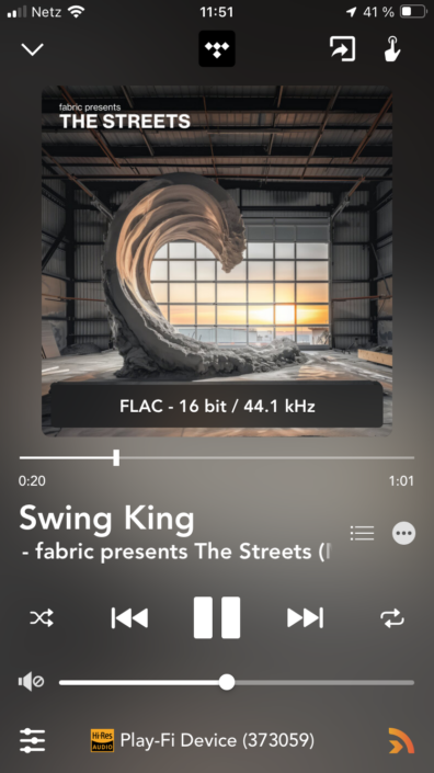 Argon Audio Forte A4 WiFi – App Screenshot
